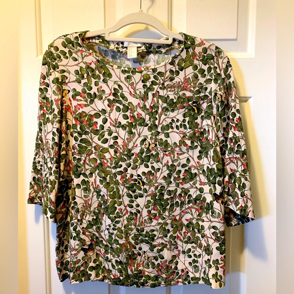 Nature-inspired flowy blouse